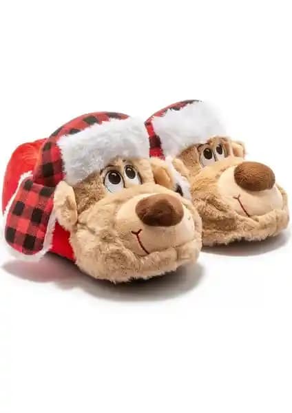 Twigy Goldi Erkek Hayvanlı Panduf Bej 41-46 Rahat ve Şık Ev İçin Uygun Ayakkabı