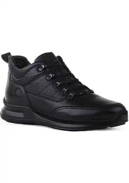 Voyager Deri Fermuarlı ve Bağcıklı Siyah Bot İncelemesi ve Özellikleri