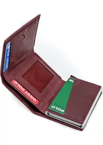 West Polo Deri Mekanizmalı Kartlık ve Para Gözlüklü Şık ve Dayanıklı Tasarım