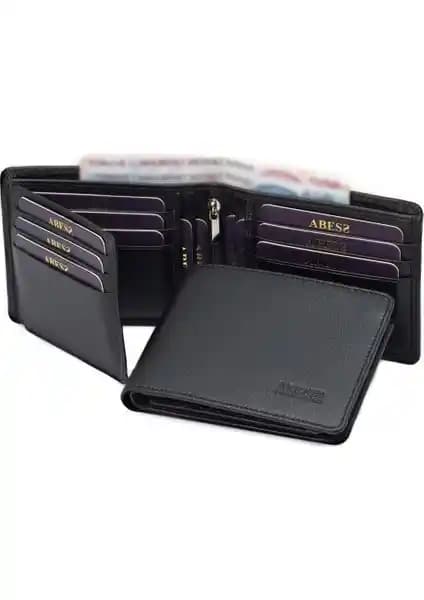 Abess Erkek Gerçek Deri Cüzdan Kartlık Şık ve Dayanıklı Tasarım