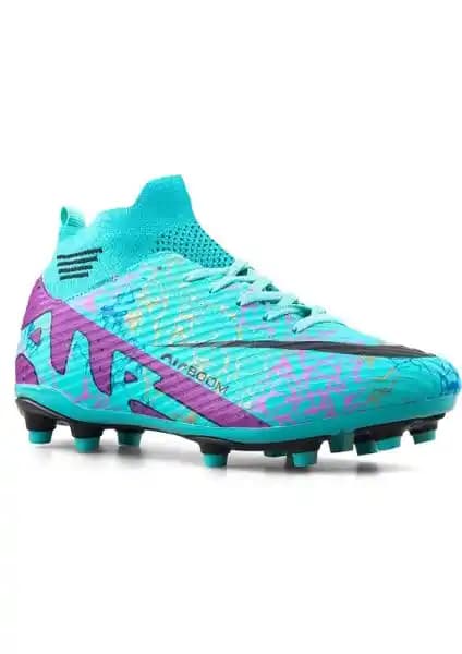 Air Laliga Krampon Çoraplı Beyaz ve Altın Detaylı Futbol Ayakkabısı Performans ve Şıklık Bir Arada