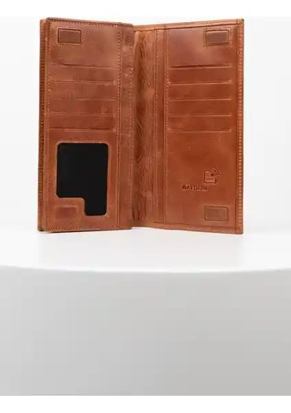 Bayderi Deri Crazy Fındık Telefon Hazneli Mıknatıslı Cüzdan: Şıklık ve Güvenlik Bir Arada