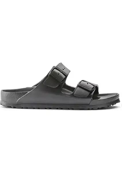 Birkenstock Arizona Eva Metallic Kadın Gri Slider Terlik: Şıklık ve Konforun Buluşması