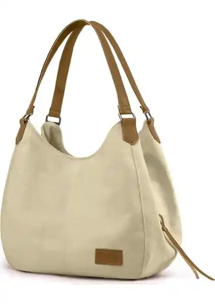 Cappadocia Vintage 3286 Lonia Kadın Günlük Kullanım İçin Dayanıklı Kanvas Omuz Çantası