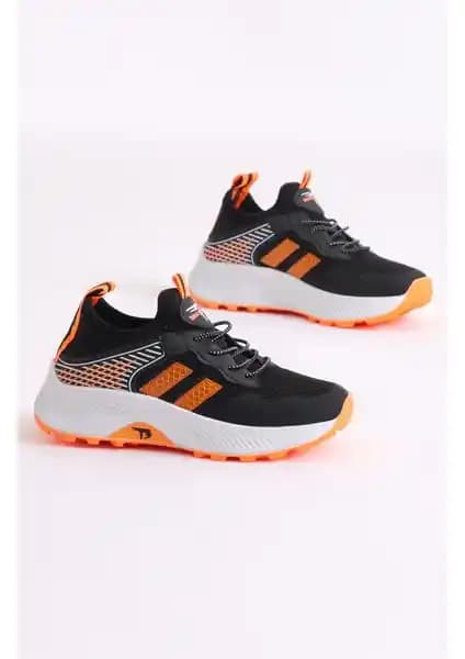 Çocuklar İçin Rahat ve Şık Tonny Black Unisex Siyah Oranj Sneaker Özellikleri