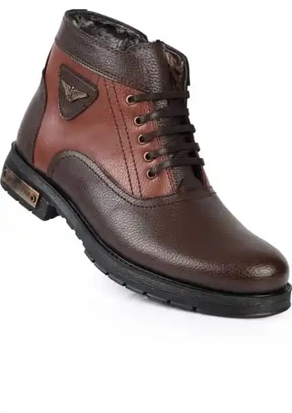 Daxtors 504 Erkek Kürklü Soğuk Geçirmez Bot Kış Ayları İçin Dayanıklı ve Şık Tasarım