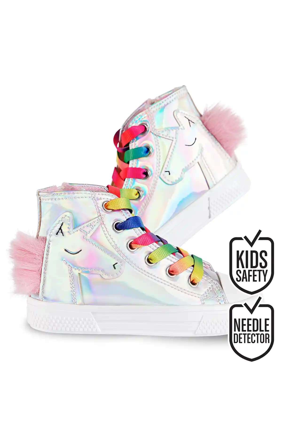 Denokids Unicorn Hologramlı Kız Sneakers: Şık ve Konforlu Çocuk Ayakkabısı