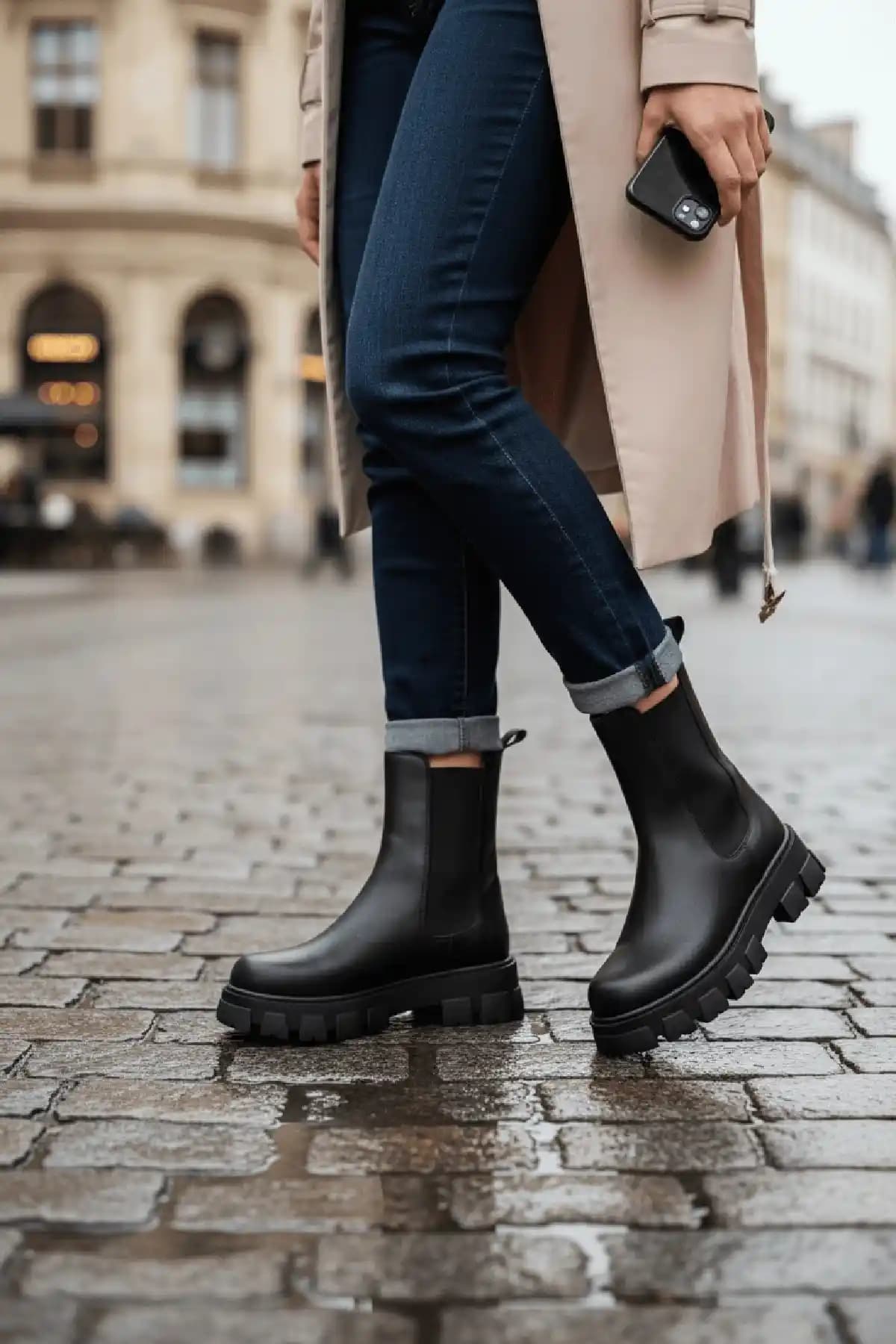 DİVOLYA Senni Siyah Günlük Bot Modern Tasarımı ve Konforuyla Öne Çıkan Ayakkabı