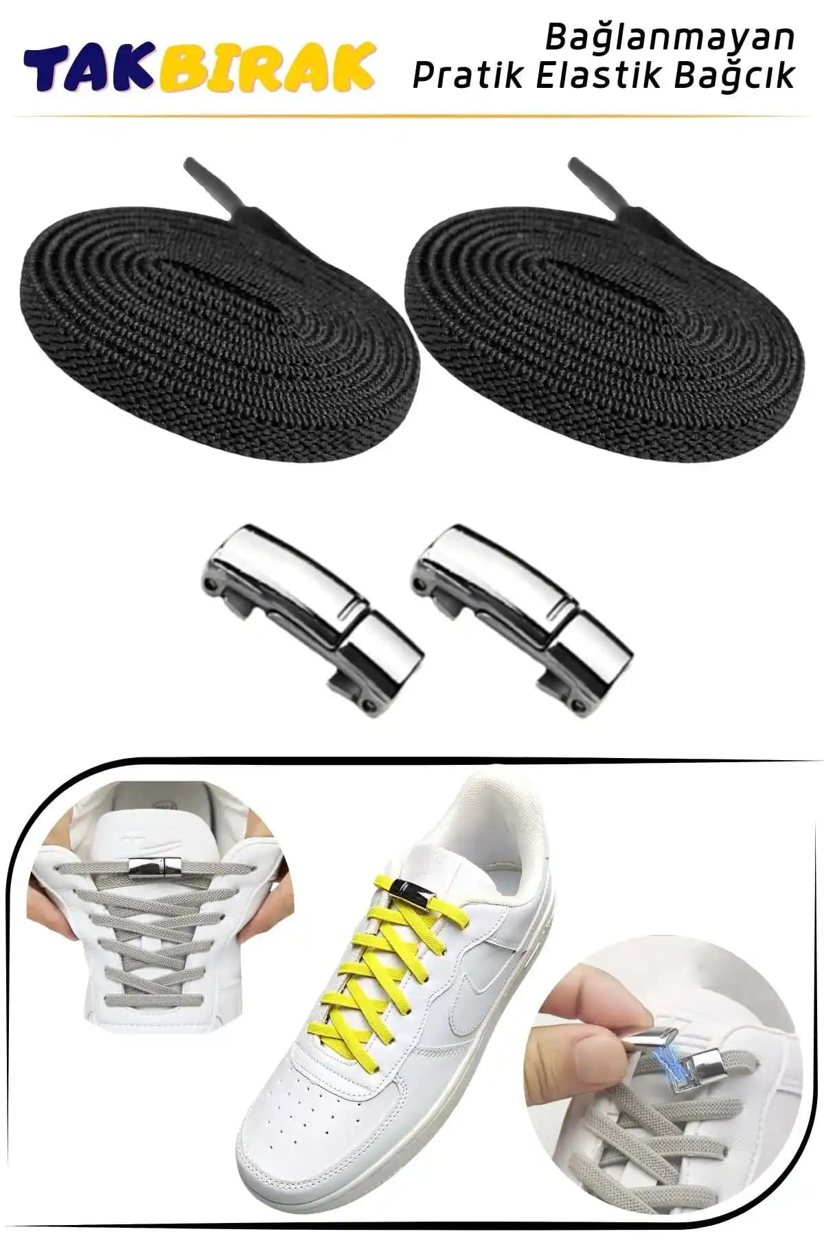 Foottab Takbırak Mıknatıslı Lastikli Ayakkabı Bağcığı: Kullanışlı ve Şık Çözüm