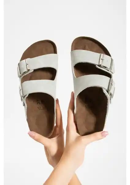 Friend & Trend Gri Çift Tokalı Anatomik Yazlık Kadın Terlik FT5050 Özellikleri ve Kullanıcı Yorumları