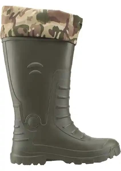 Gezer Haki Kauçuk Çoraplı Bahçe ve Tarla Çizmesi: Dayanıklı ve Konforlu Bahçe Ayakkabısı