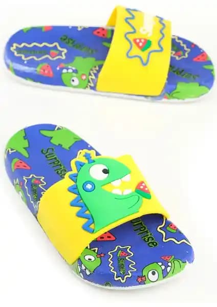 Gezer Yazlık Erkek Çocuk Terlikleri Kaydırmaz Taban ve Renkli Tasarım Özellikleri