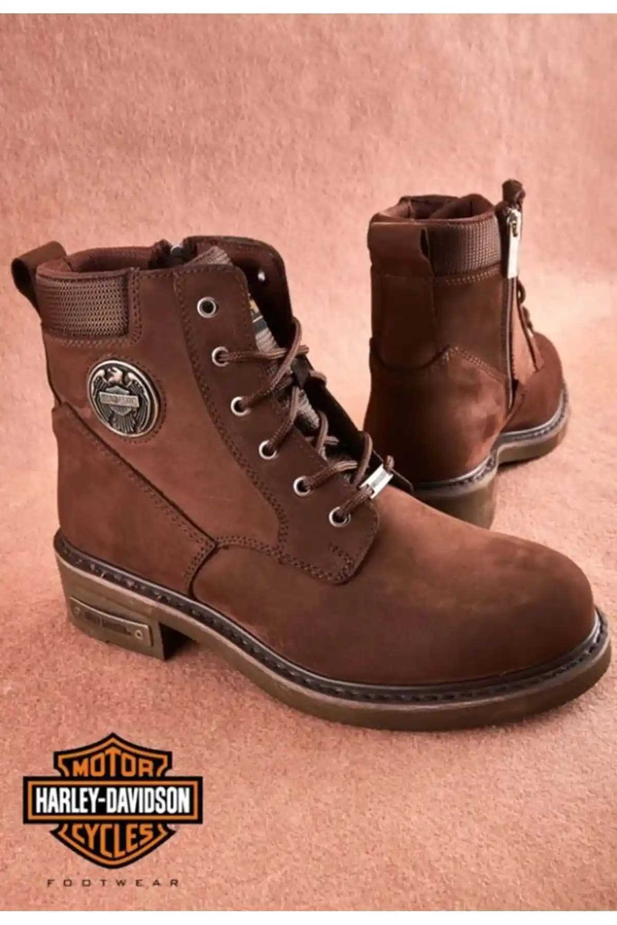 Harley Davidson Jim D.brown Nubuk Erkek Botu: Şıklık ve Dayanıklılık Bir Arada