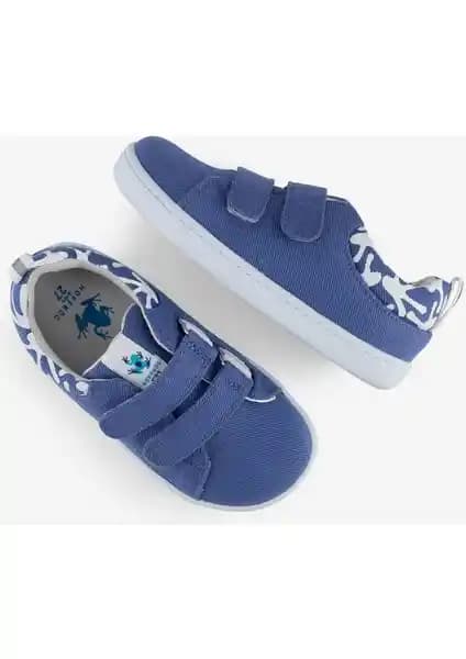 Hopfrög Smart Walker Recycled Canvas Eco Menekşe Çocuk Ayakkabısı Sürdürülebilir ve Konforlu Tasarım