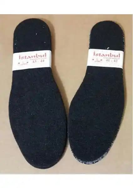 İstanbul Kışlık Keçe Tabanlık 43-44 Numara Sıcak ve Konfor Sağlayan Ayakkabı Aksesuarı