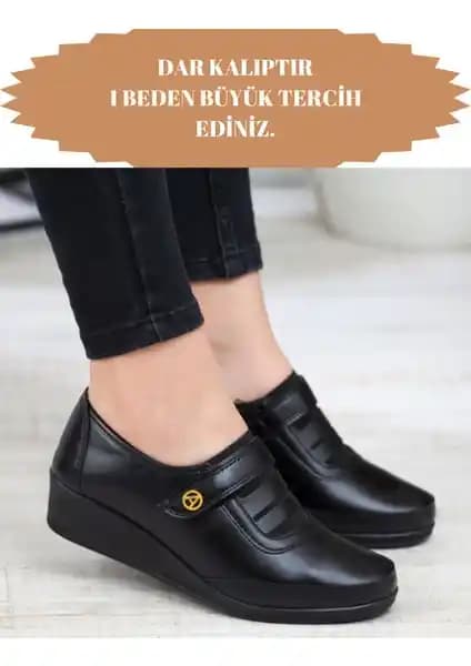 Kadın Siyah Klasik Ayakkabı - Şıklık ve Konforu Bir Arada Sunan Tasarım