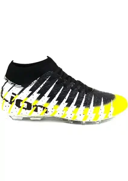 Lion 1453 Erkek Sarı Siyah Krampon Futbol Ayakkabısı Performans ve Konfor Sunar
