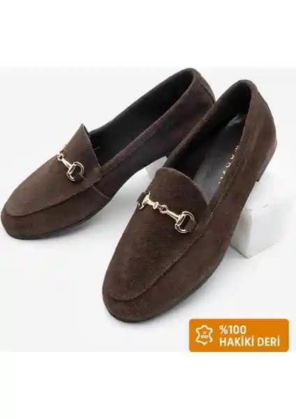 Marjin Hakiki Deri Zincirli Loafer Kadın Günlük Şık ve Konforlu Ayakkabı Seçenekleri