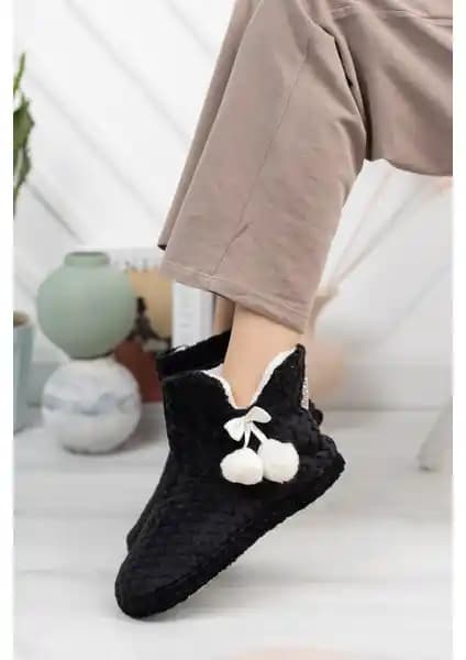 ModaFrato Rp-Zıgzag Kadın Panduf Ev Ayakkabısı Şık ve Konforlu Tasarım