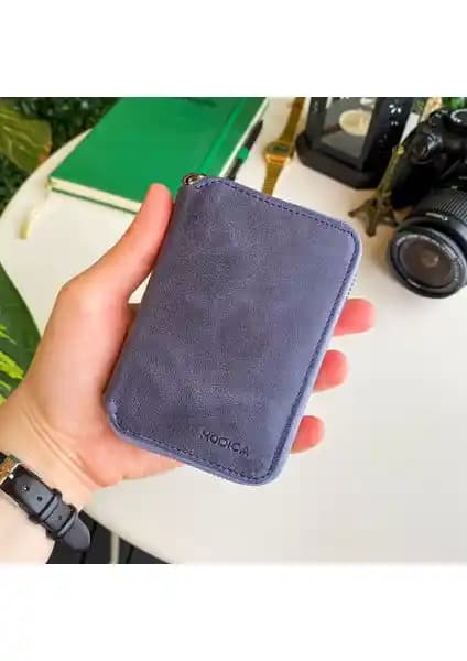 Modica Porto Hakiki Deri Fermuarlı Cüzdan: Şık ve Dayanıklı Tasarım