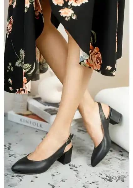 Muggo GZHW711 Kadın Topuklu Ayakkabı Şıklık ve Konfor Sunan Günlük Kullanım Modeli