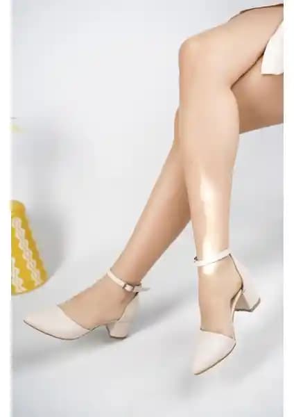 Muggo W708 Kadın Klasik Günlük Şık Topuklu Ayakkabı Kaliteli ve Modern Tasarım