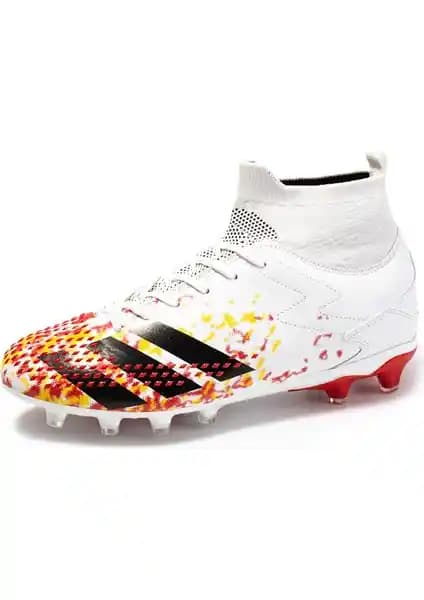 Pinellia Flowers Erkek Beyaz Futbol Ayakkabısı Yüksek Performans ve Şıklık Sunar