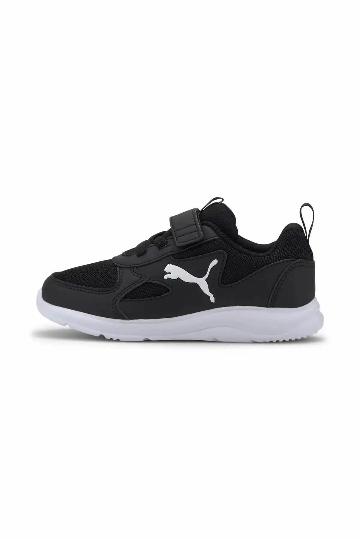 Puma 19297101 Fun Racer AC PS Siyah-Beyaz Spor Ayakkabı Günlük Kullanım İçin Modern Tasarım