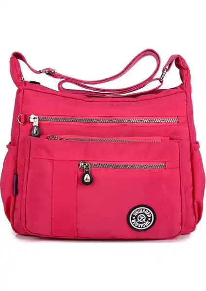 Ruichihu Kadın Naylon Su Geçirmez Çapraz Omuz Çantası Günlük Kullanım İçin Uygun