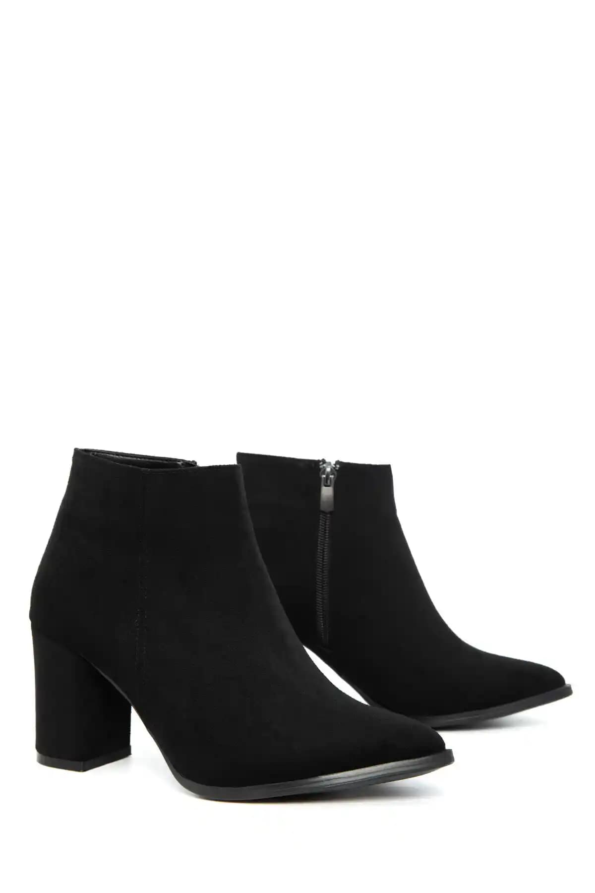 SOHO Siyah Süet Kadın Bot & Bootie 17518: Modern ve Rahat Günlük Kullanım Botu