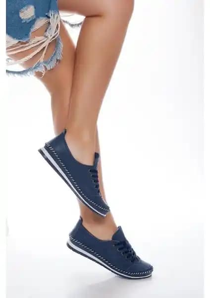 Tarçın Deri Günlük Kadın Babet Ayakkabı - Şık ve Rahat Kullanım İçin Ideal Tercih