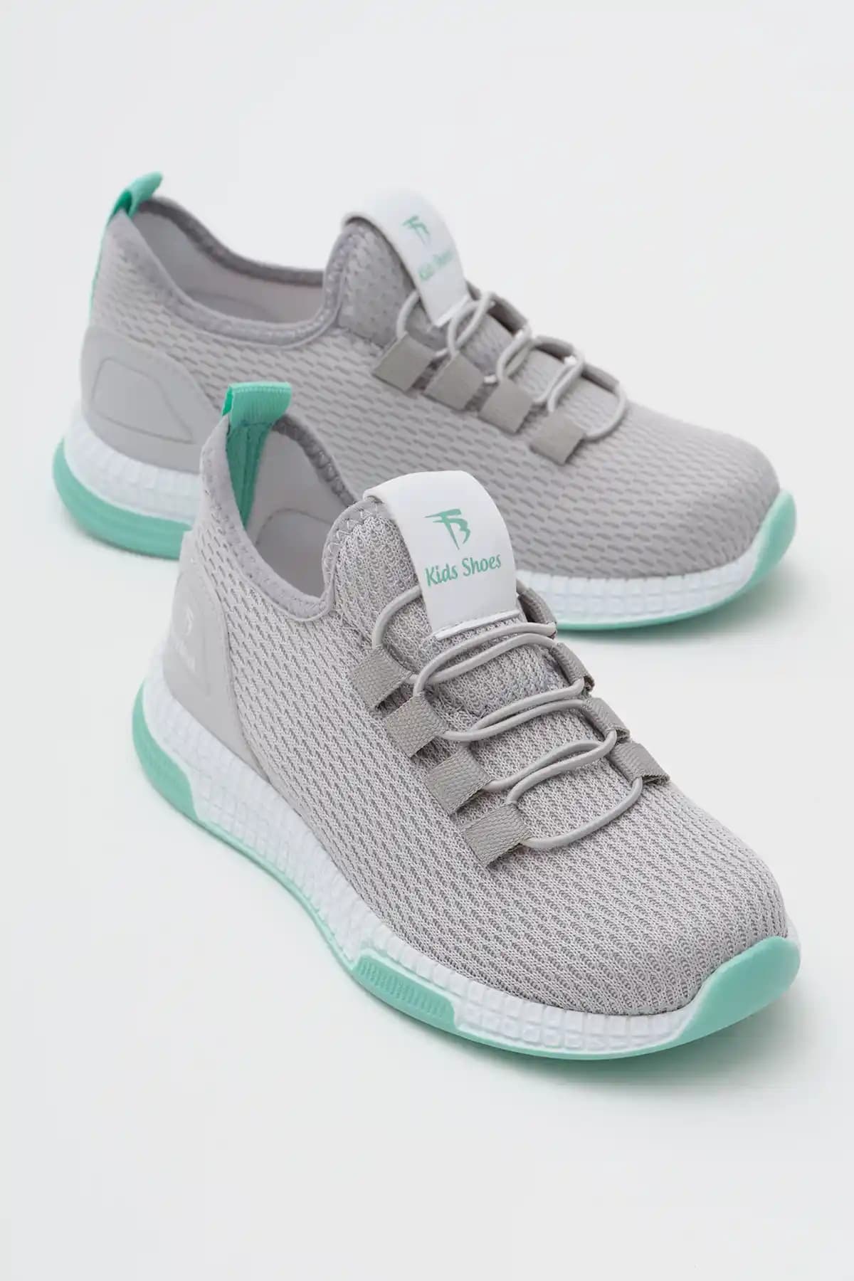 Tonny Black Çocuk Spor Ayakkabısı Gri Yeşil Rahat ve Şık Tasarım