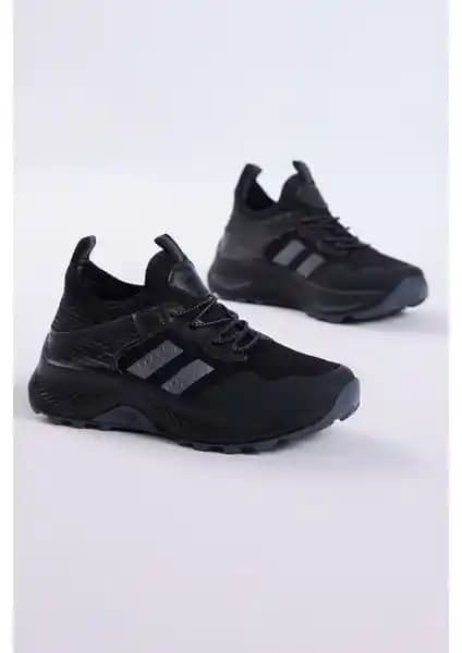 Tonny Black Çocuk Unisex Siyah Füme Rahat Kalıp Nefes Alabilen Bağcıklı Sneaker Özellikleri