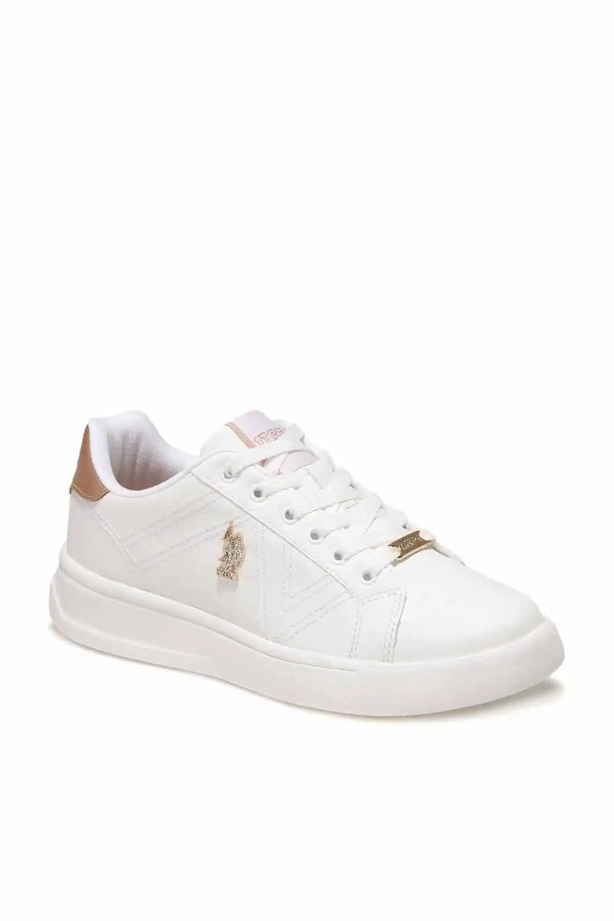 U.S. Polo Assn. EXXY Beyaz Kadın Havuz Taban Sneaker: Şıklık ve Konforun Birleşimi