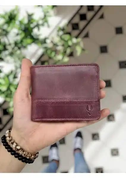 Visso 229 Hakiki Deri Çift Renkli Erkek Cüzdanı Günlük Kullanım ve Kişiye Özel Tasarım