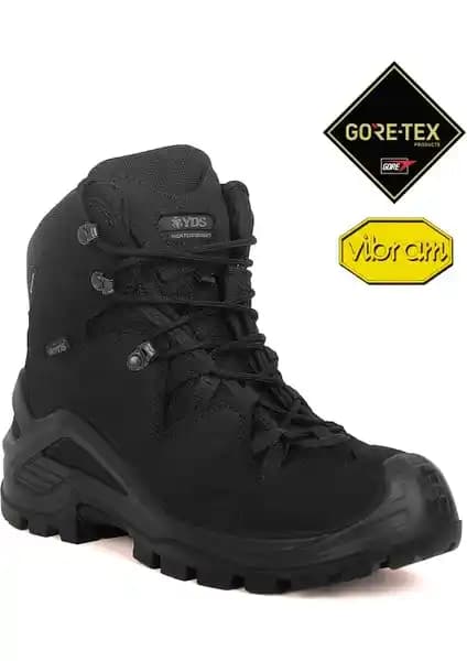 YDS Tornado Mid Cut GTX Bot Siyah: Dayanıklı ve Su Geçirmez Taktik Outdoor Botu