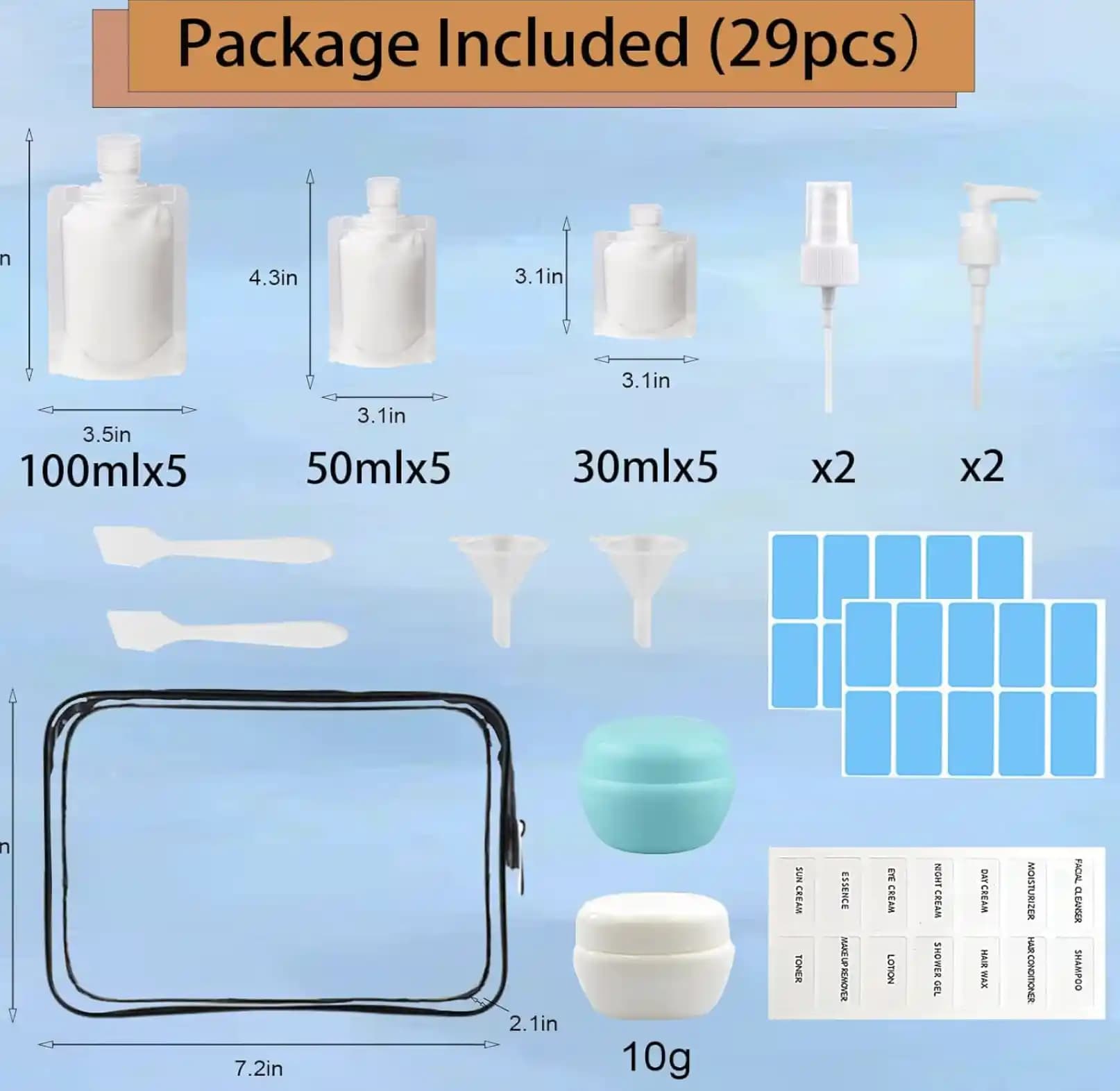 Seyahatlerde Sıvı Kozmetik Ürünleri İçin Doldurulabilir Poşetler ve Alternatif Taşıma Çözümleri