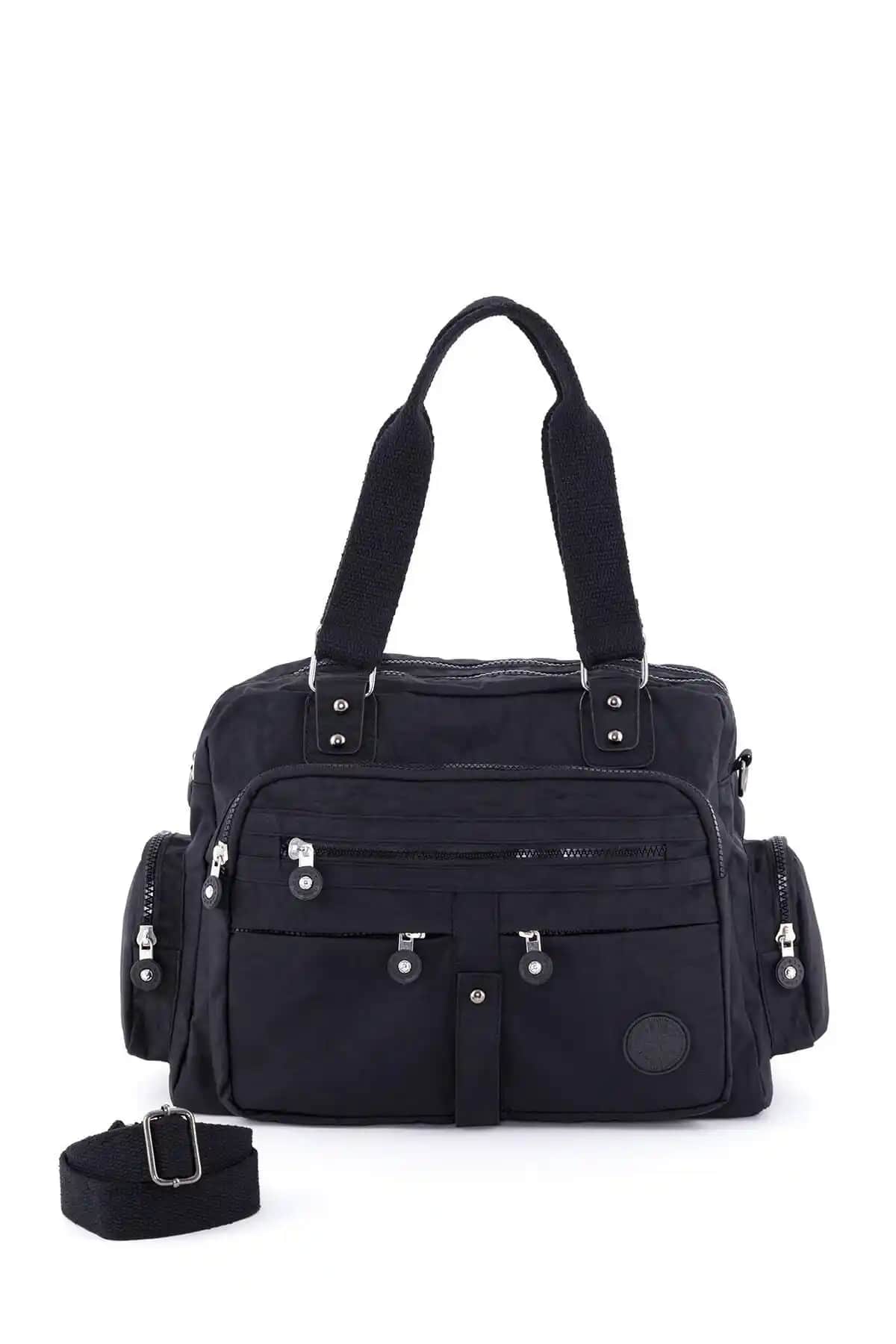 BAGzy STD Çok Gözlü Krinkil Omuz ve Kol Çantası Günlük Kullanım İçin Uygun