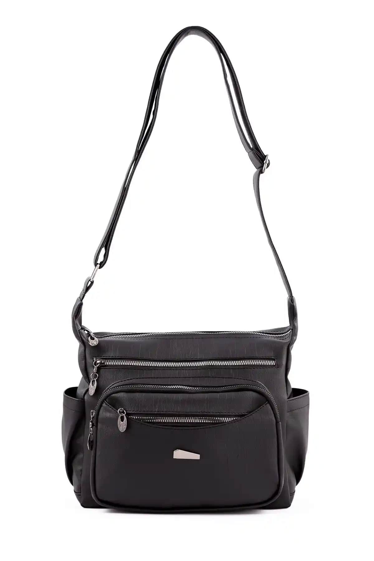 BAGzy STD Kadın Yıkama Deri Çapraz Çanta Şık ve Fonksiyonel Tasarım