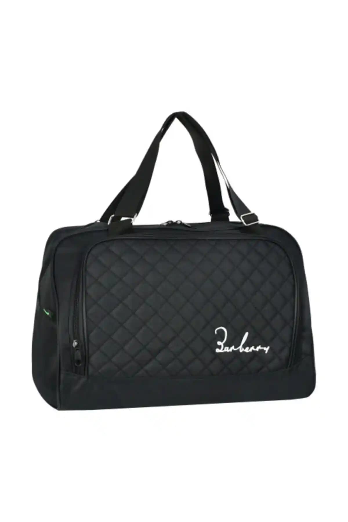 Barberri Kadın Siyah Spor Seyahat El Valizi: Şık ve Fonksiyonel Tasarım Özellikleri