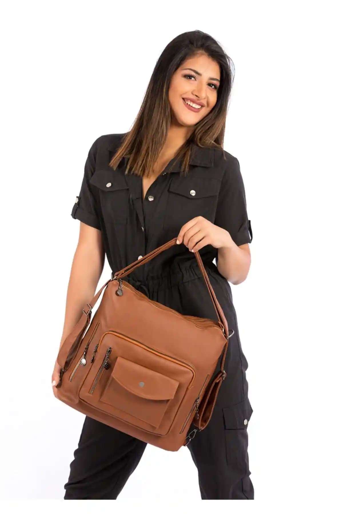 Eliza Sırt ve Kol Çantası: Günlük Kullanım İçin Şık ve Dayanıklı Tasarım