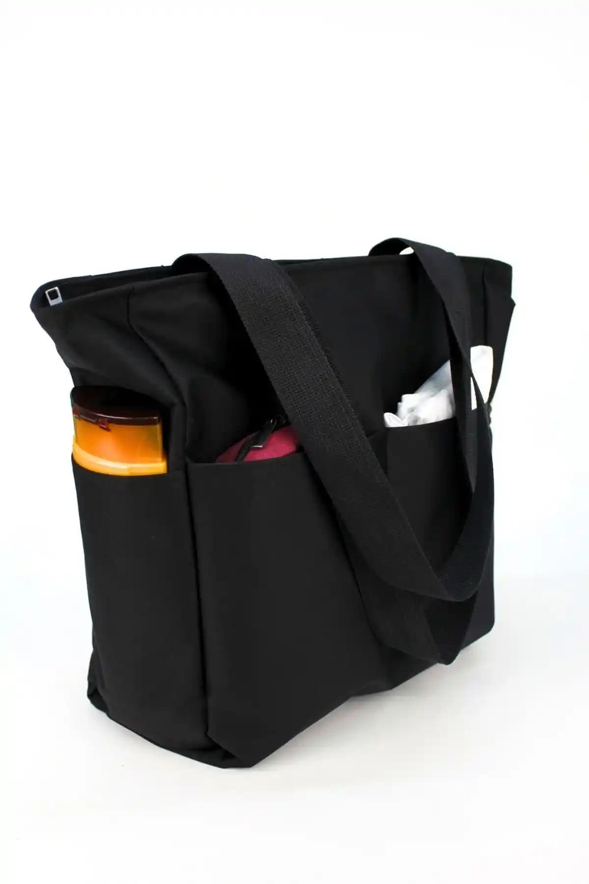 EMOŞ ÇANTA Spor Siyah Büyük Kol Çantası: Dayanıklı ve Şık Günlük ve Spor Kullanımı İçin