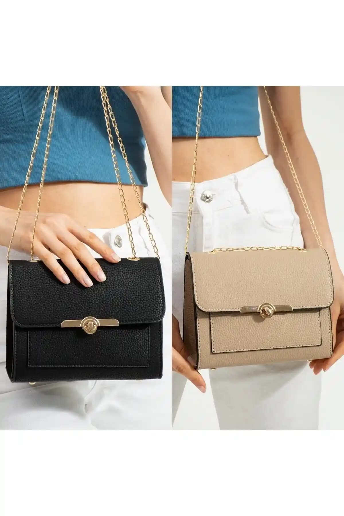 ESTUTE Kadın 2'li Paket Omuz ve El Çantası Modern, Şık ve Dayanıklı Tasarım