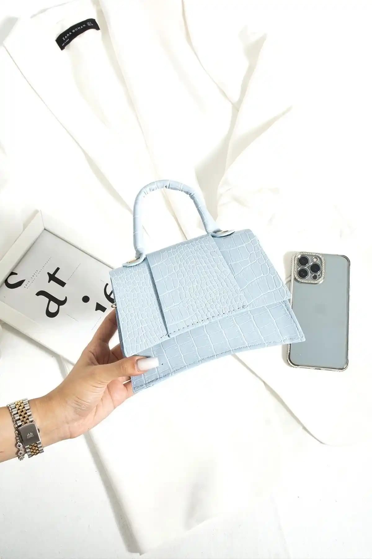 ESTUTE Kadın Mini City El ve Omuz Çantası Şık ve Kullanışlı Günlük Aksesuar