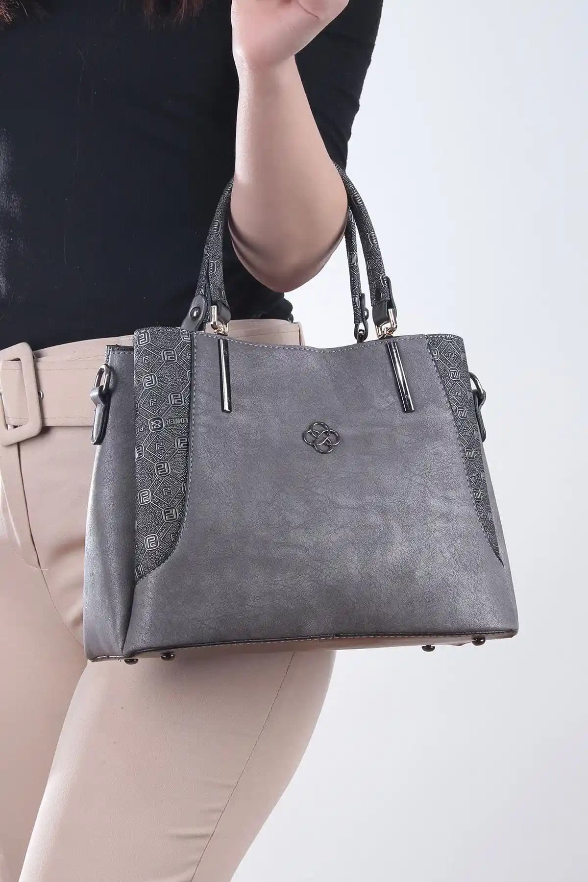 Hakkan DM-1243 Nubuk Kadın El ve Omuz Çantası Modern ve Şık Tasarım