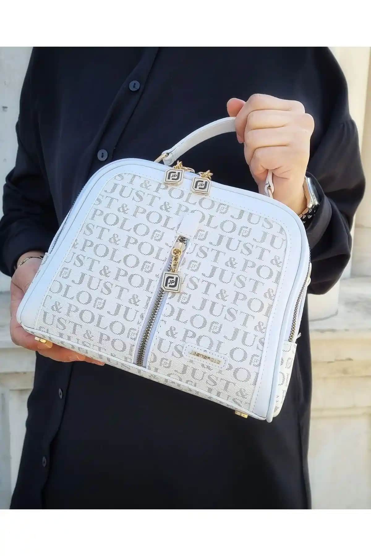 Just Polo Kadın 4 Bölmeli El ve Omuz Çantası - Şıklık ve Fonksiyonellik Bir Arada