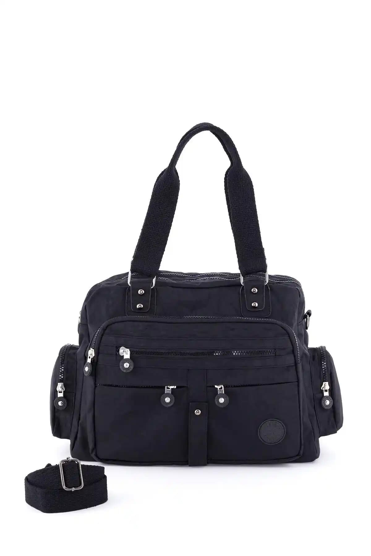 Kadın Siyah Krinkil Çantalar Karşılaştırması: BAGzy STD ve Samilon Modelleri