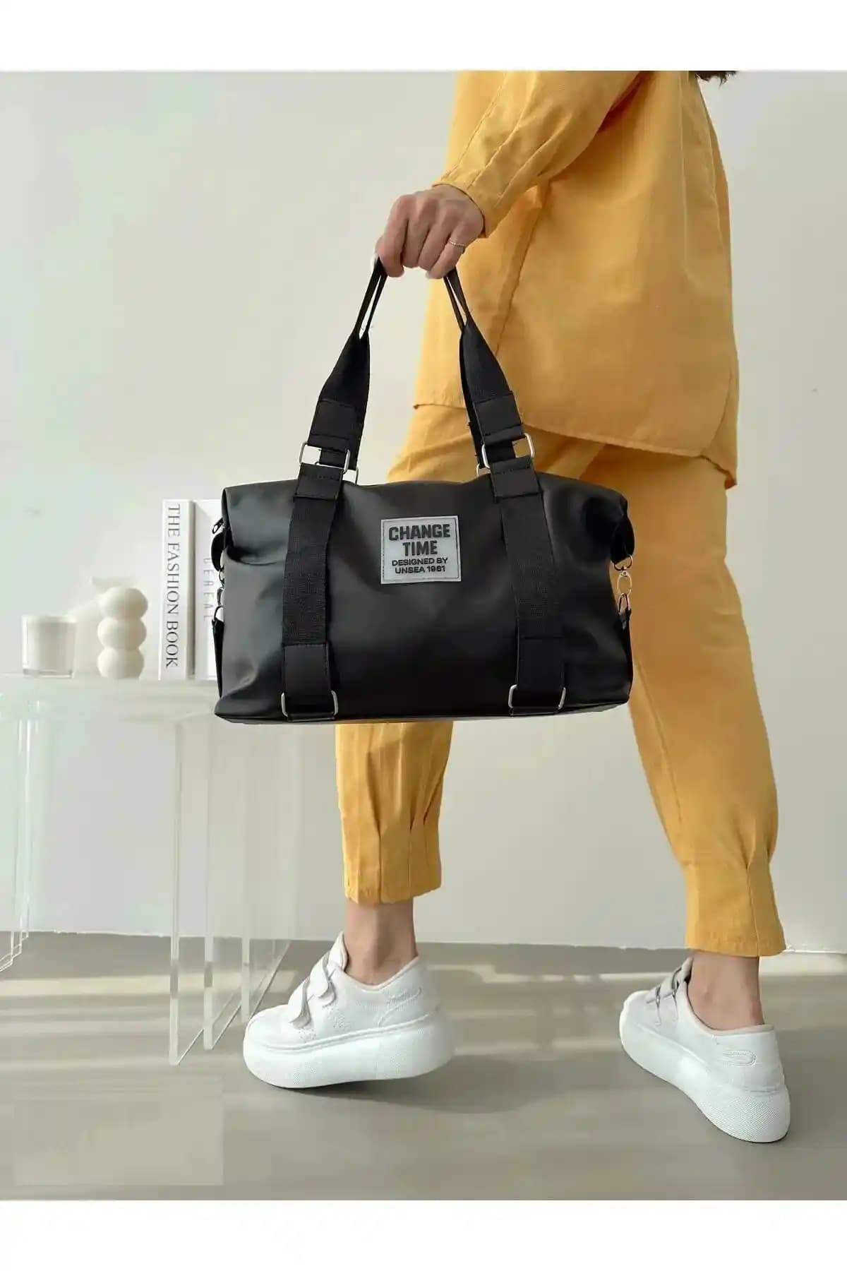KOST Kadın Spor Kemer Detaylı Shopper Omuz Çantası Günlük Kullanım İçin Modern Tasarım