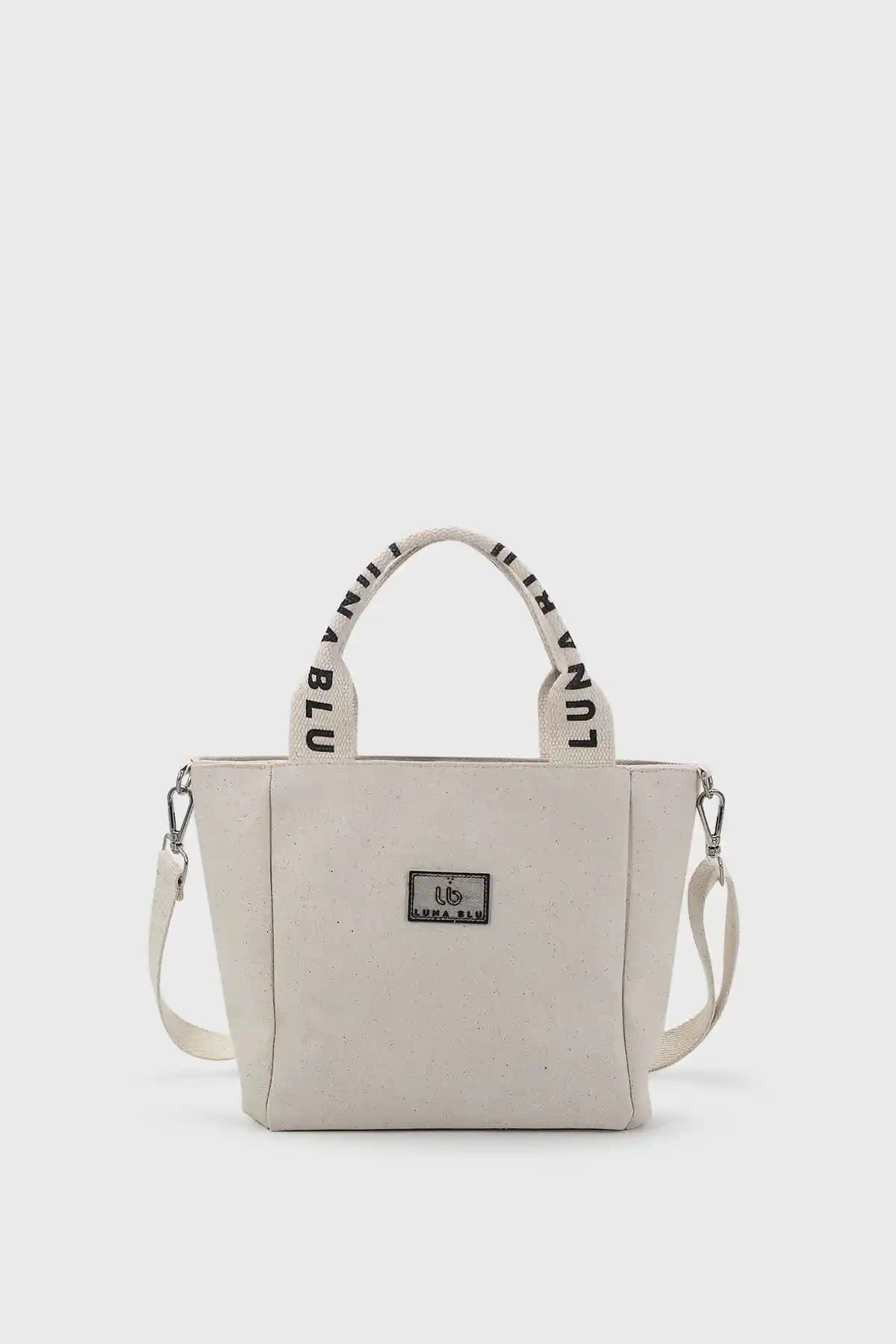 LUNABLU Kadın Mini Kanvas Tote Çanta Günlük Şıklık ve Fonksiyonellik Sunar