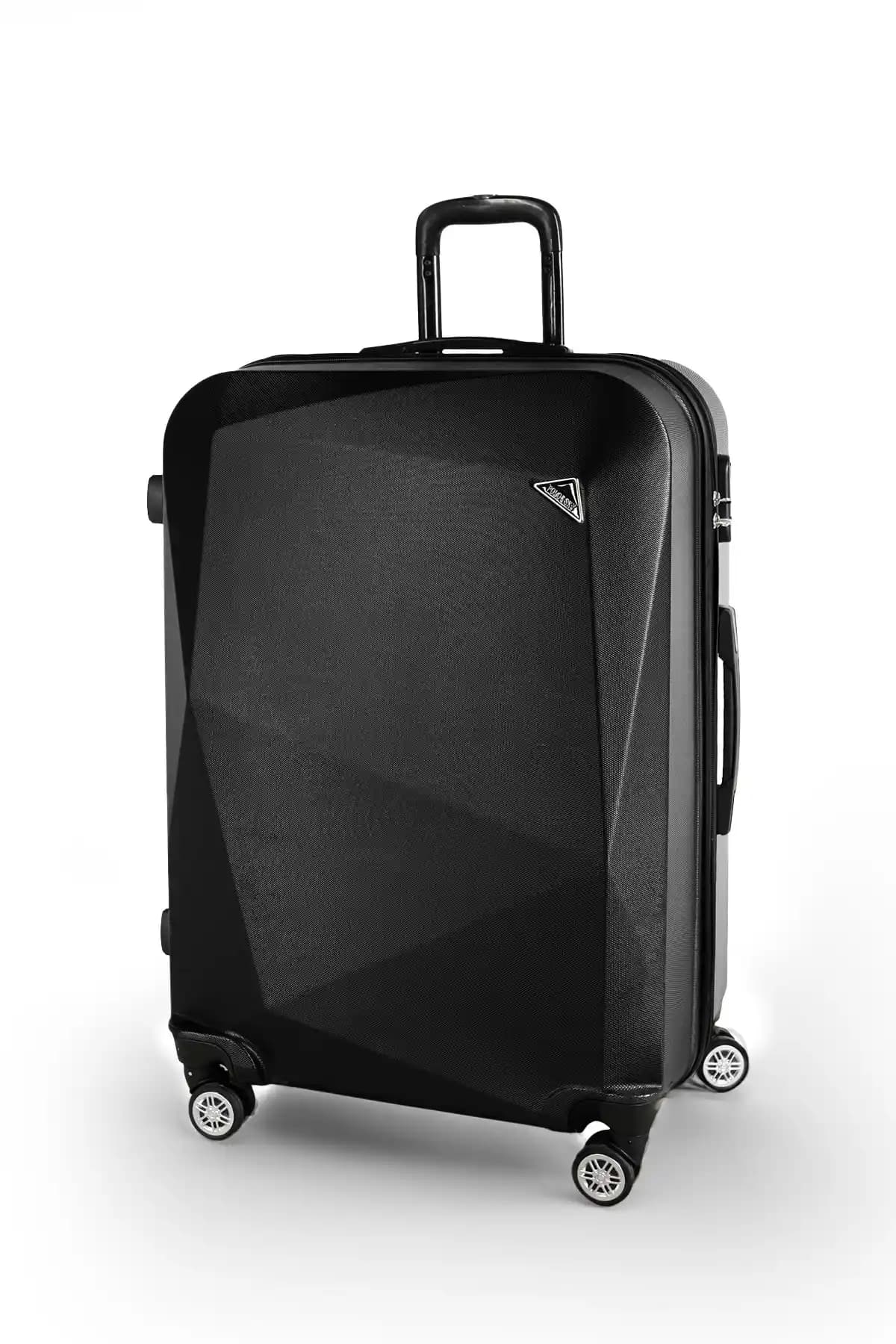 Polo Sky Elmas Büyük Boy Siyah Valiz: Dayanıklı ve Şık Seyahat Çantası